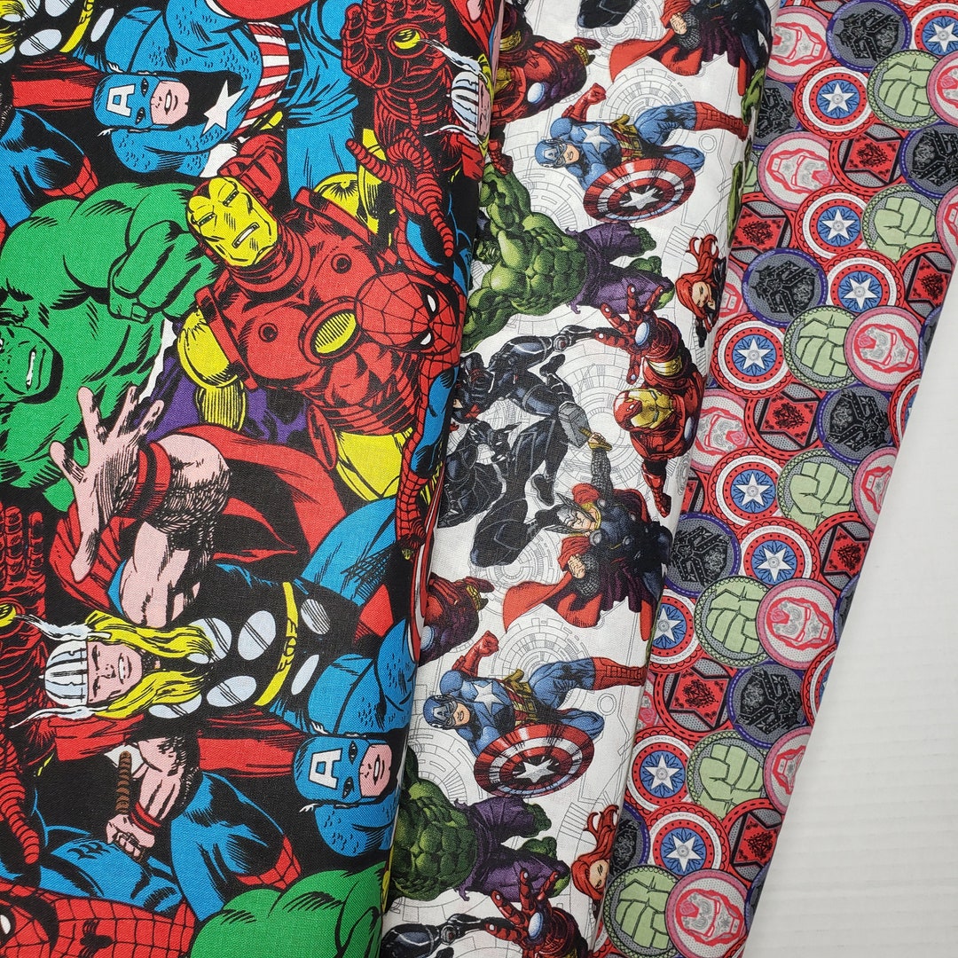 Comic Book Super Hero Cotton Fabric - Etsy