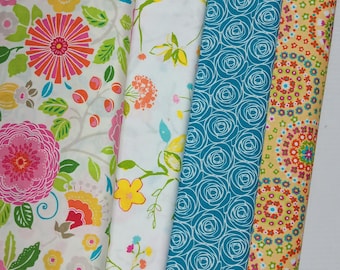 Floral Cotton Fabric by Michael Miller, Bohemian Medallion Print