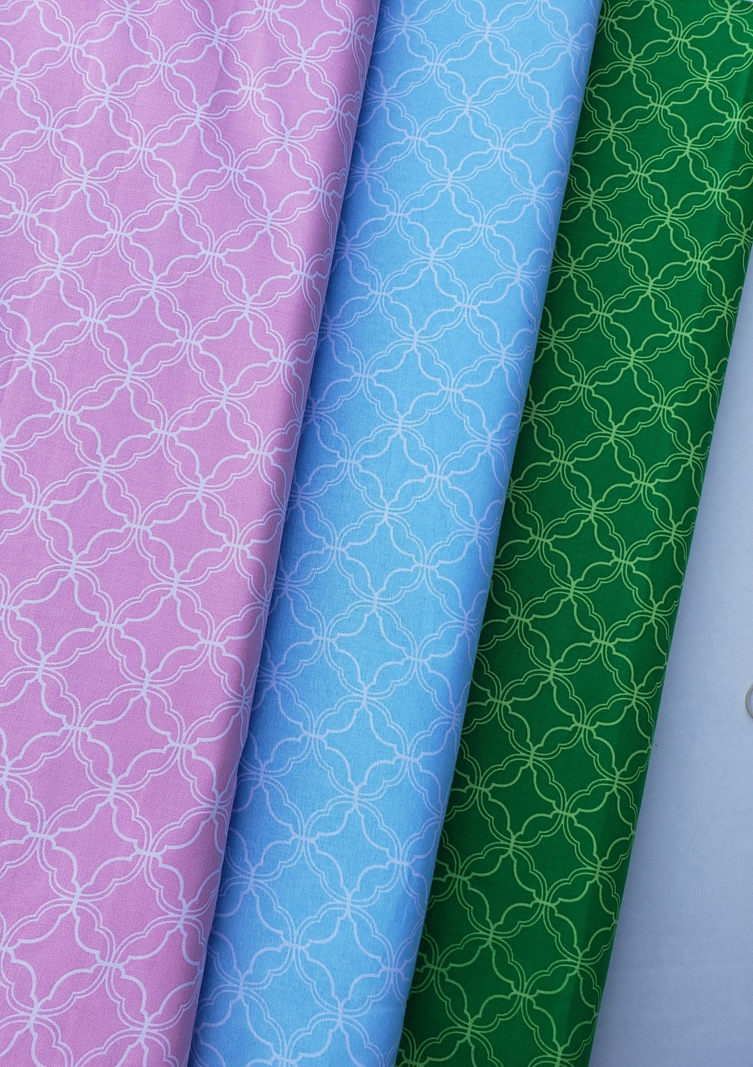 Geometric Cotton Fabric Etsy