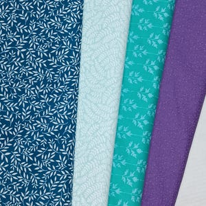 Leaf Print Cotton Quilting Fabric