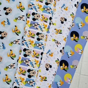 Disney Mickey Mouse Cotton Fabric by the Yard