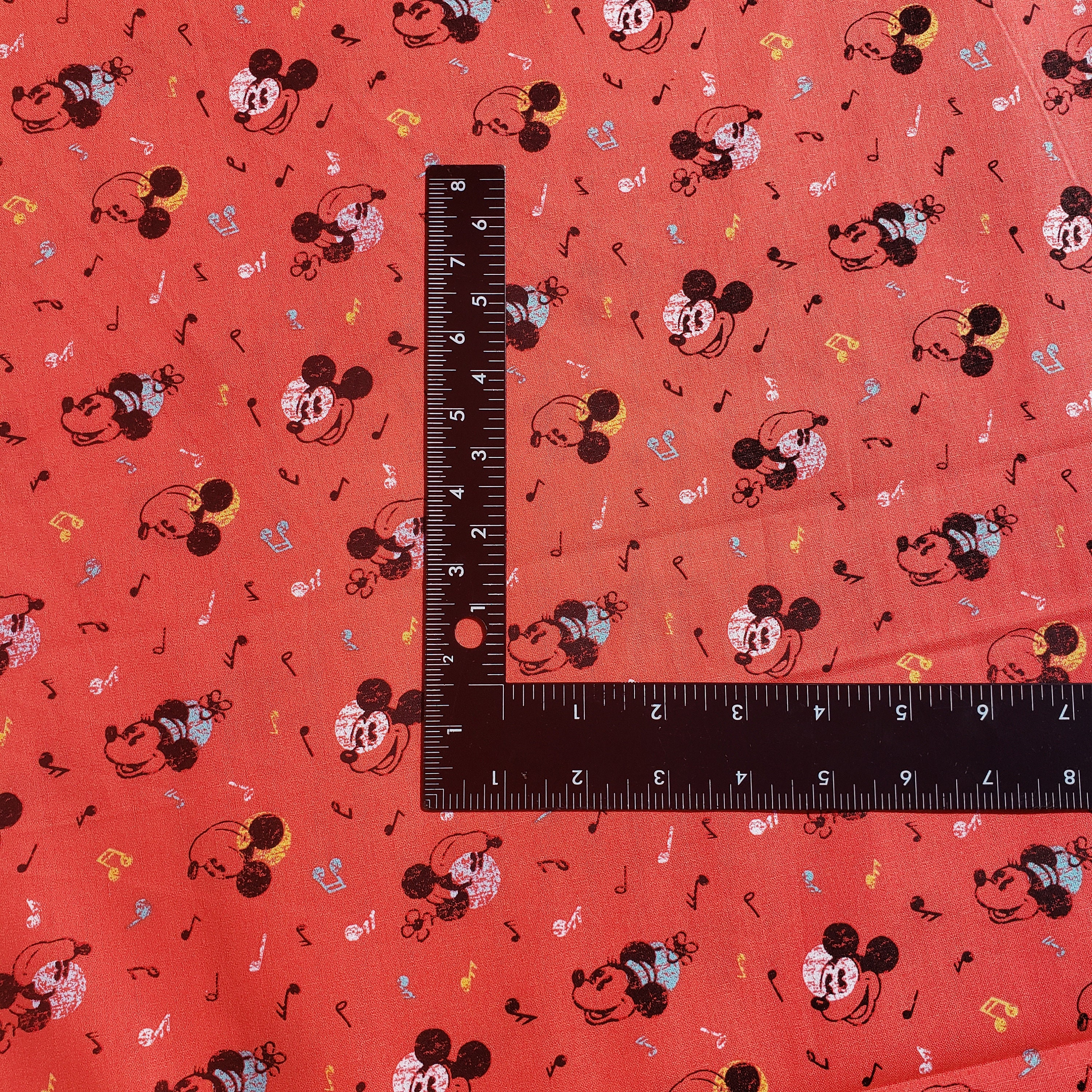Mouse And Raspberry Fabric Disney Fabric, Mickey and Minnie Mouse Cotton Fabric - Etsy