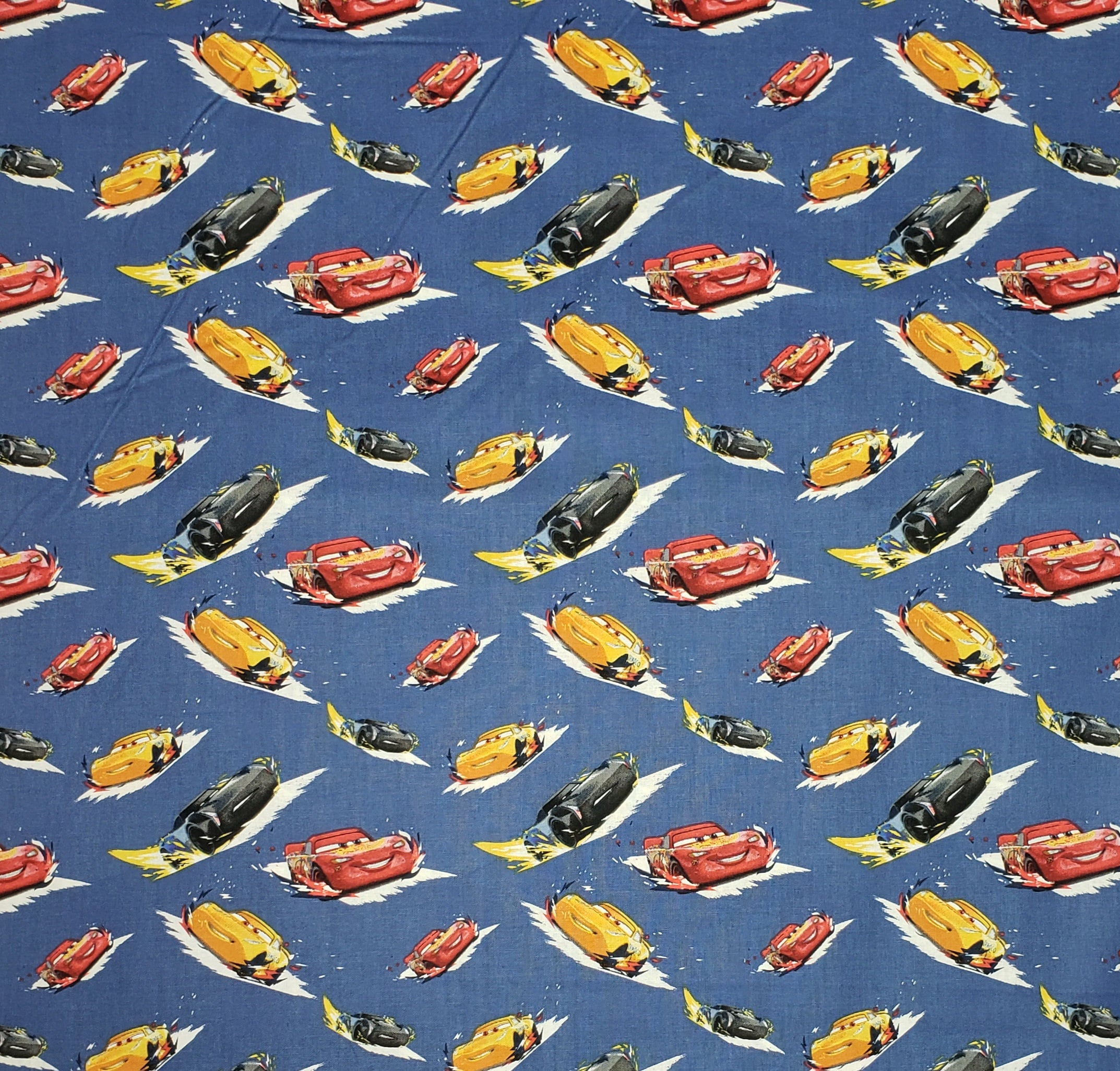 Disney Cars Cotton Fabric - Etsy