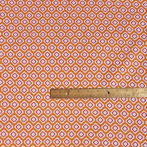 Pink and Red Fabric, Orange Fabric, WV PR Raindrop-Pink or Orange Cotton Fabric image 7