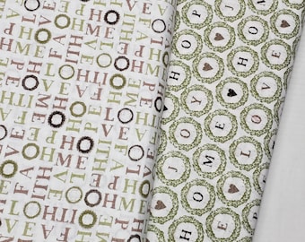 Faith Hope Love Cotton Fabric