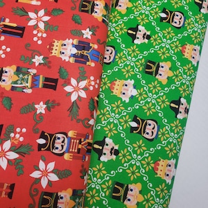 Nutcracker Christmas Cotton Fabric