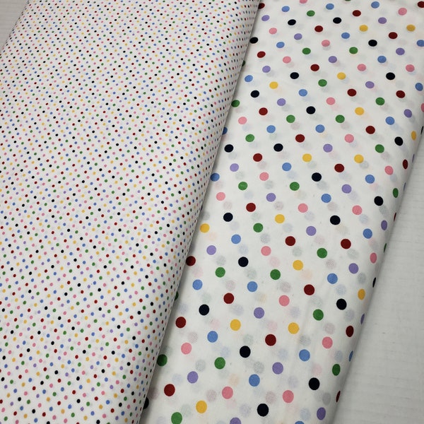 Colorful Polka Dot Cotton Fabric