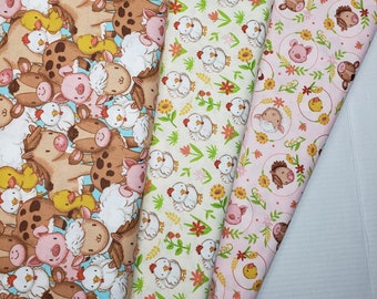 Farm Nursery Cotton Fabric