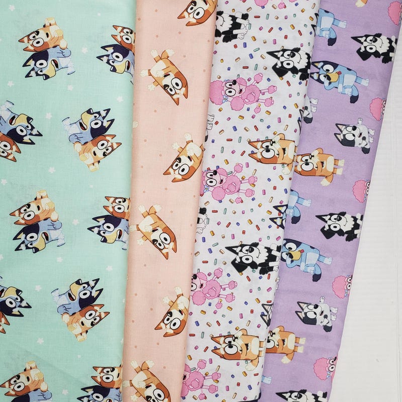 Bluey Pattern Fabric - Etsy