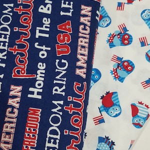 Patriotic Fabric,  Red White Blue Fabrics