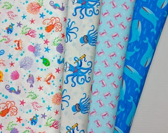 Sea Life Cotton Fabric