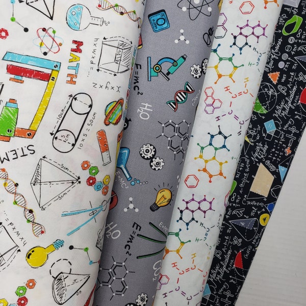 Math/Science  Cotton Fabric