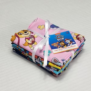 Paw Patrol FQ 5 pc Bundle Cotton Fabric