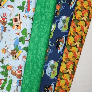 Camping Cotton Fabric