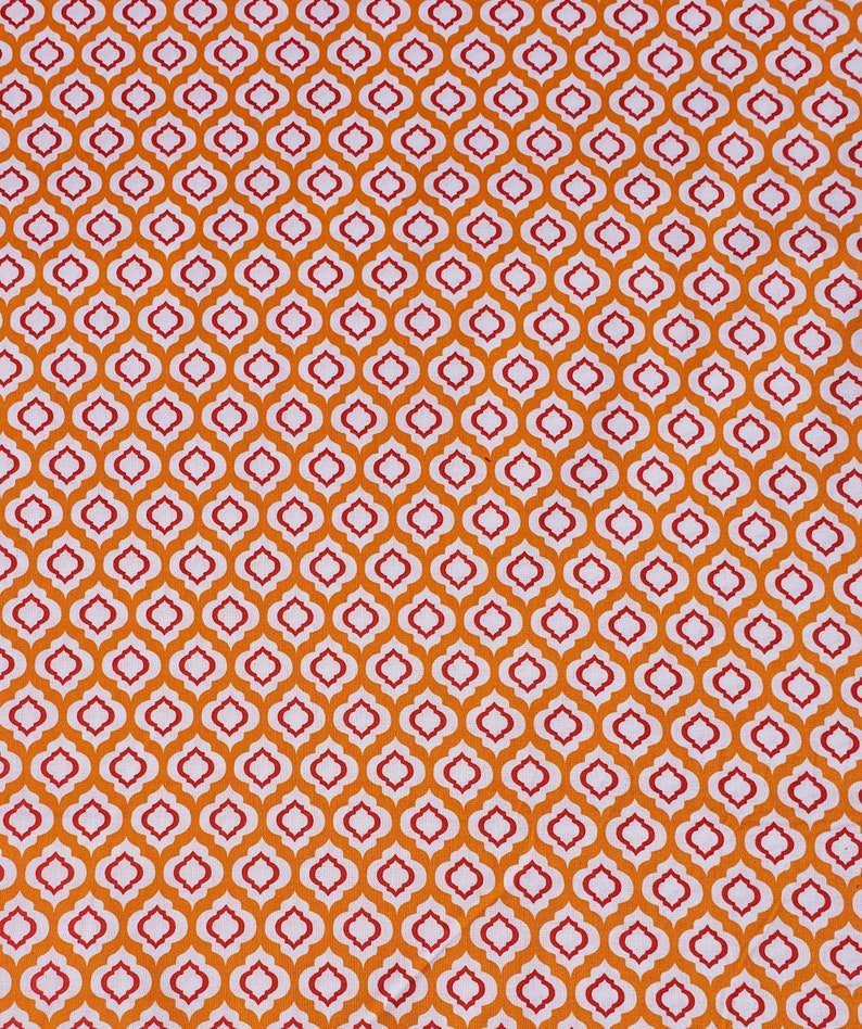 Pink and Red Fabric, Orange Fabric, WV PR Raindrop-Pink or Orange Cotton Fabric Orange