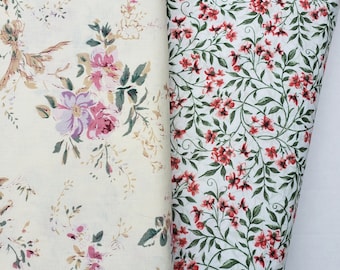 Pink Floral Cotton Fabric