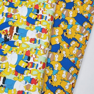 The Simpsons Cotton Quilt Fabric