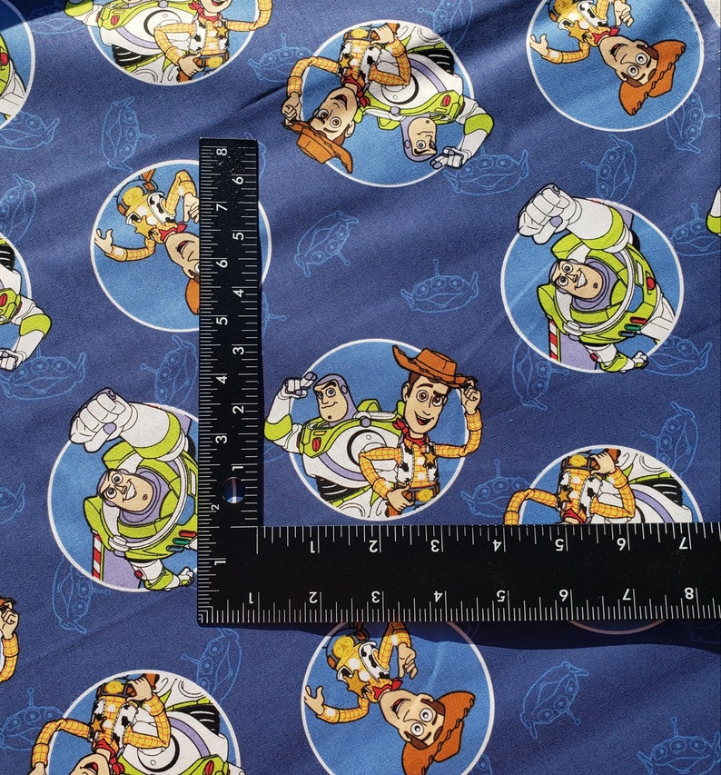 Toy Story Cotton Fabric Etsy