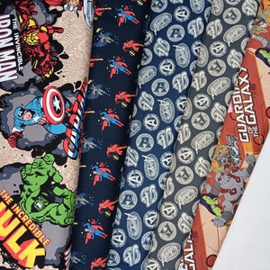 Comic Book Super Hero Cotton Fabric