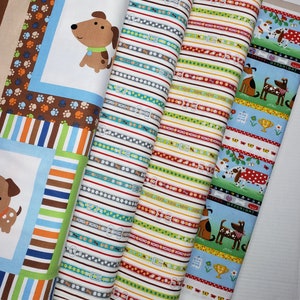 Dog Print Cotton Fabric