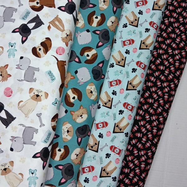 Dog Fabric Cotton - Etsy