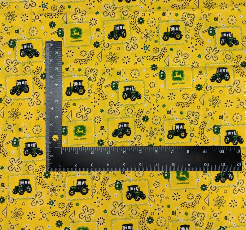 REMNANTS of Additional John Deere Cotton Fabric - Etsy