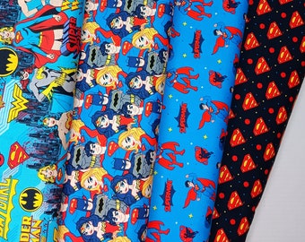 Comic Book Super Heroes Cotton Fabric