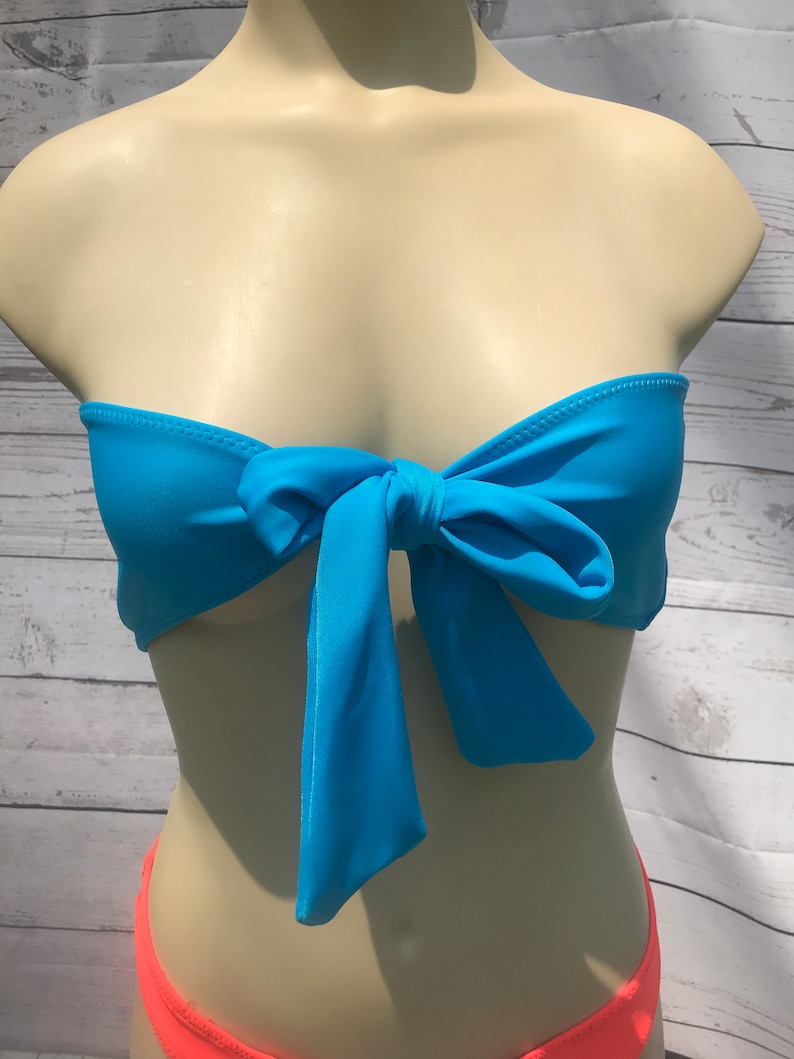 strapless bikini top with support
