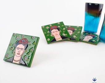 Ceramic Coaster Set | Vintage Frida