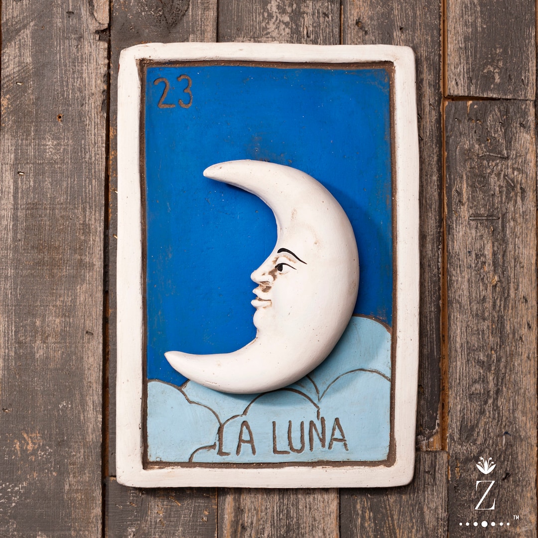 Loteria Card La Luna 23 Etsy