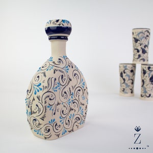 Stoneware Decanter, Gota handmade ceramic carafe.