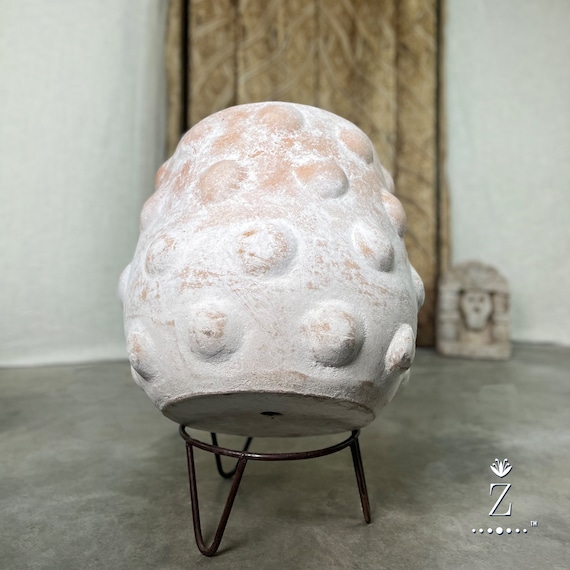 カンタロポット、鉄製スタンド付きテラコッタプランター。 - Etsy 日本