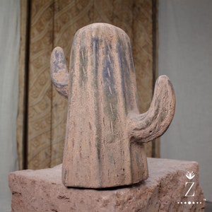 Durango Cactus, Vintage Terracotta Sculpture