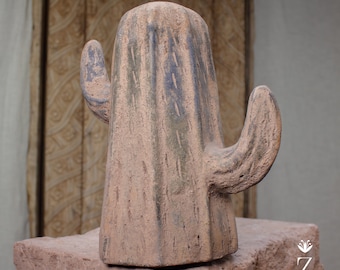 Durango Cactus, scultura in terracotta vintage