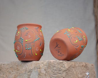 Cantarito Cups, Ceramic Cocktail Drinkware.