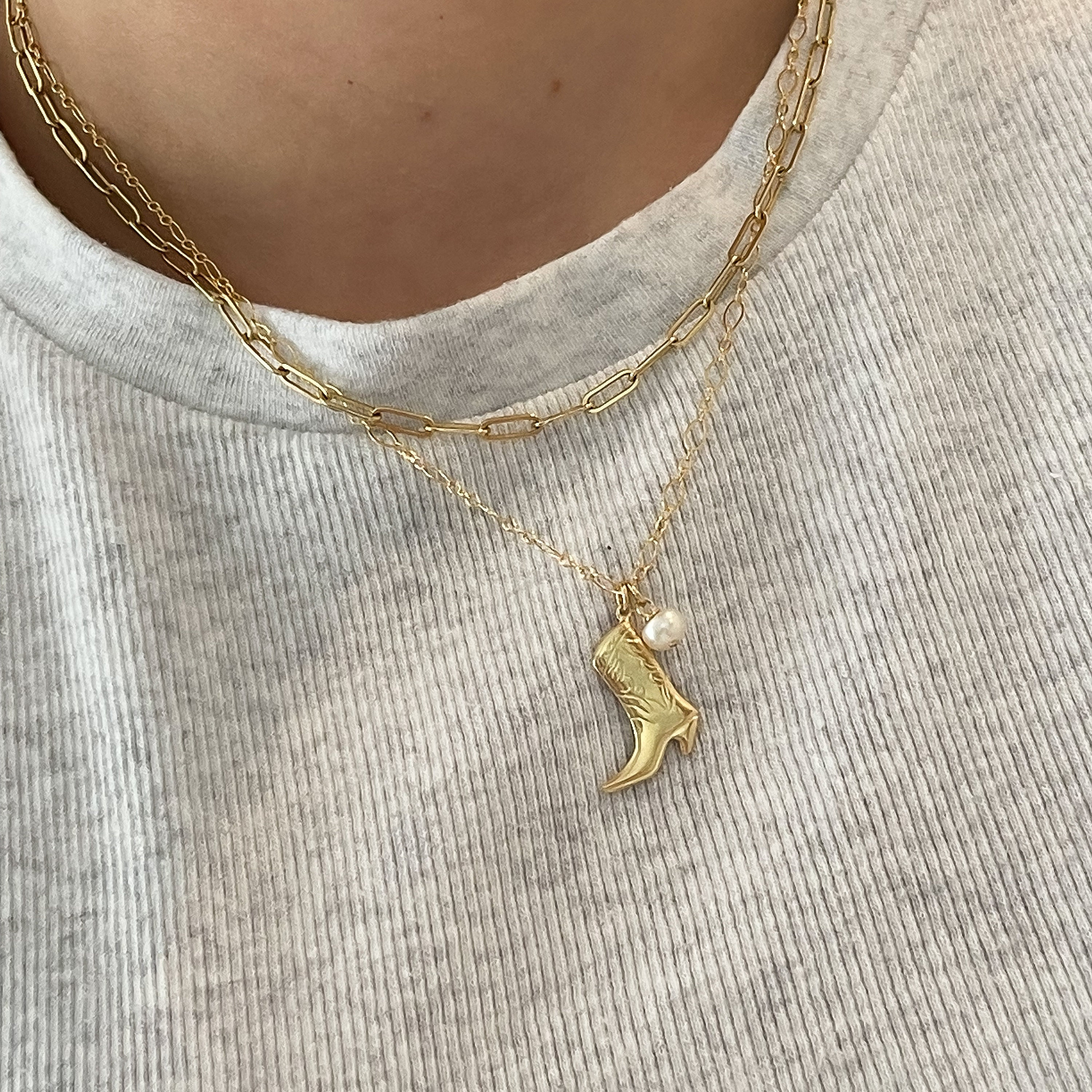 Western gold deals necklace