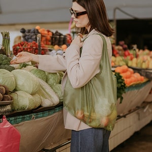 Farmers market Reusable grocery bag foldable Produce bags Bridesmaid tote bag, Reusable grocery bag