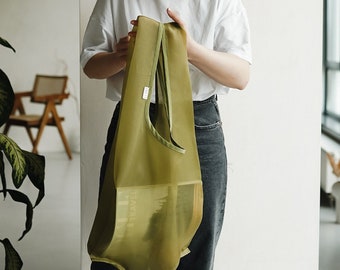 Tote bag aesthetic Shopping Handbag Organza bag Eco-friendly Grocery bags