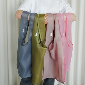 Shopper bag Tote bag aesthetic Shoulder bag Eco friendly bag Grocery bag image 1
