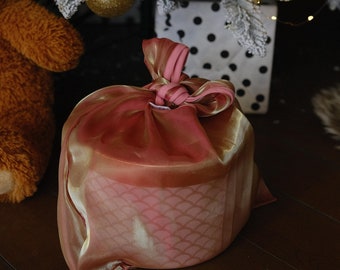 Christmas Big Gift bag Reusable fabric EcoFriendly Gift Wrap Packaging gift bag
