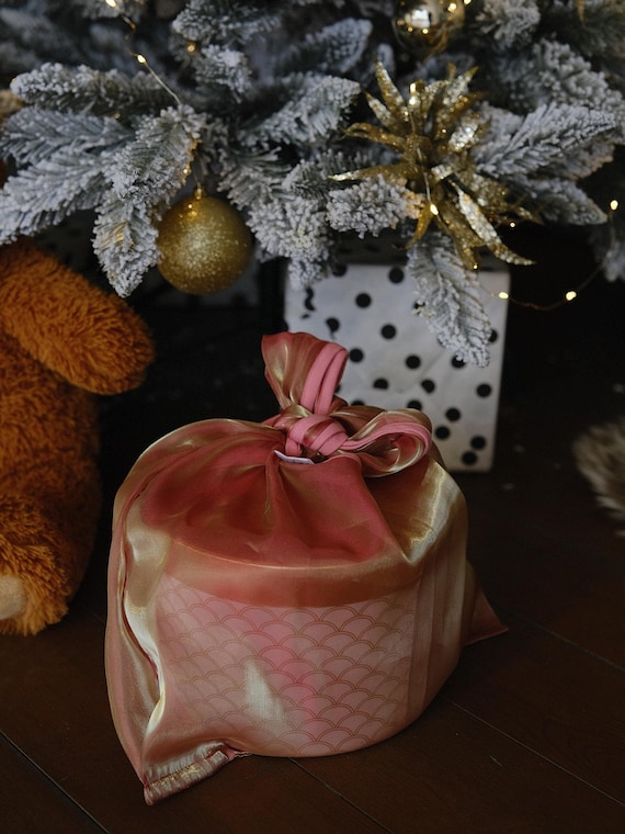 Christmas Big Gift bag Reusable fabric EcoFriendly Gift Wrap Packaging gift bag