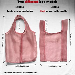 Aesthetic tote bag Flowers bag Shopper organza bag Handbag White market bags image 9