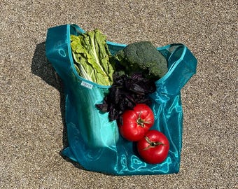 Organza Tote Bag, Beach Bag Market Grocery bag Sport Crossbody Bag Mesh Bag