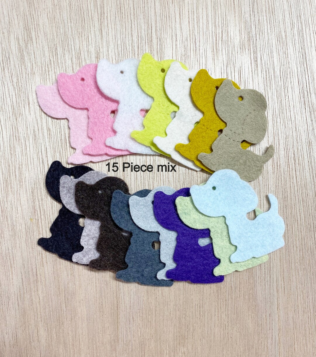 15 Felt Dog Mix, Felt Puppies, Diy Craft Supply, Dog Patch, Costume ...
