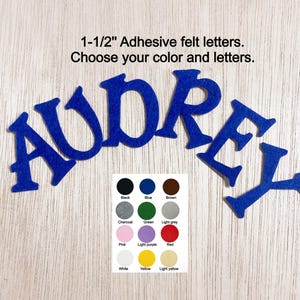 Adhesive Felt Letters, 1.5 inch, DIY Craft Supplies