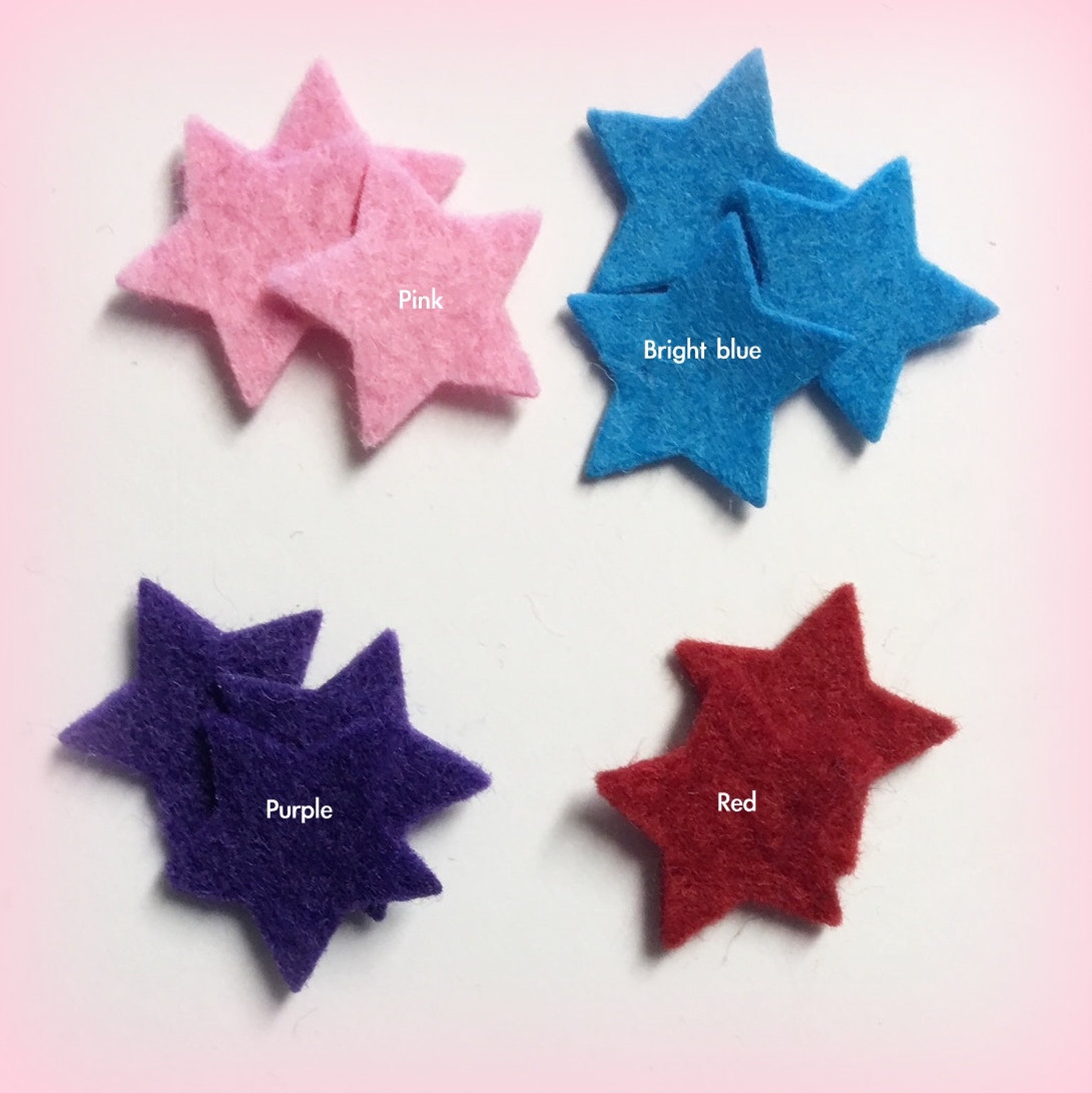 Felt stars iron on or regular 3/4'' patch cut outs Etsy
