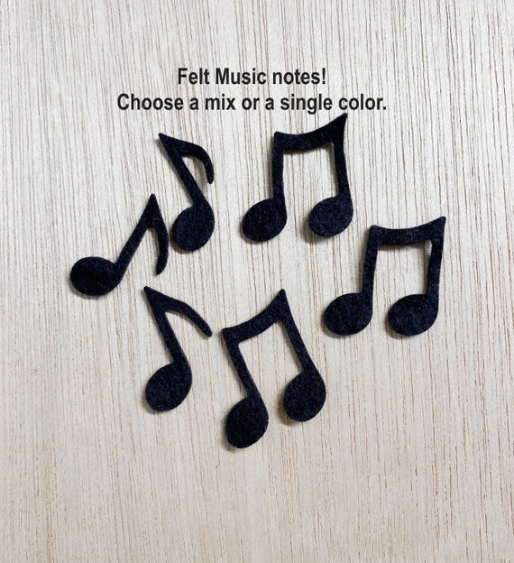 Double croche note de musique en bois pour loisirs créatifs et déco