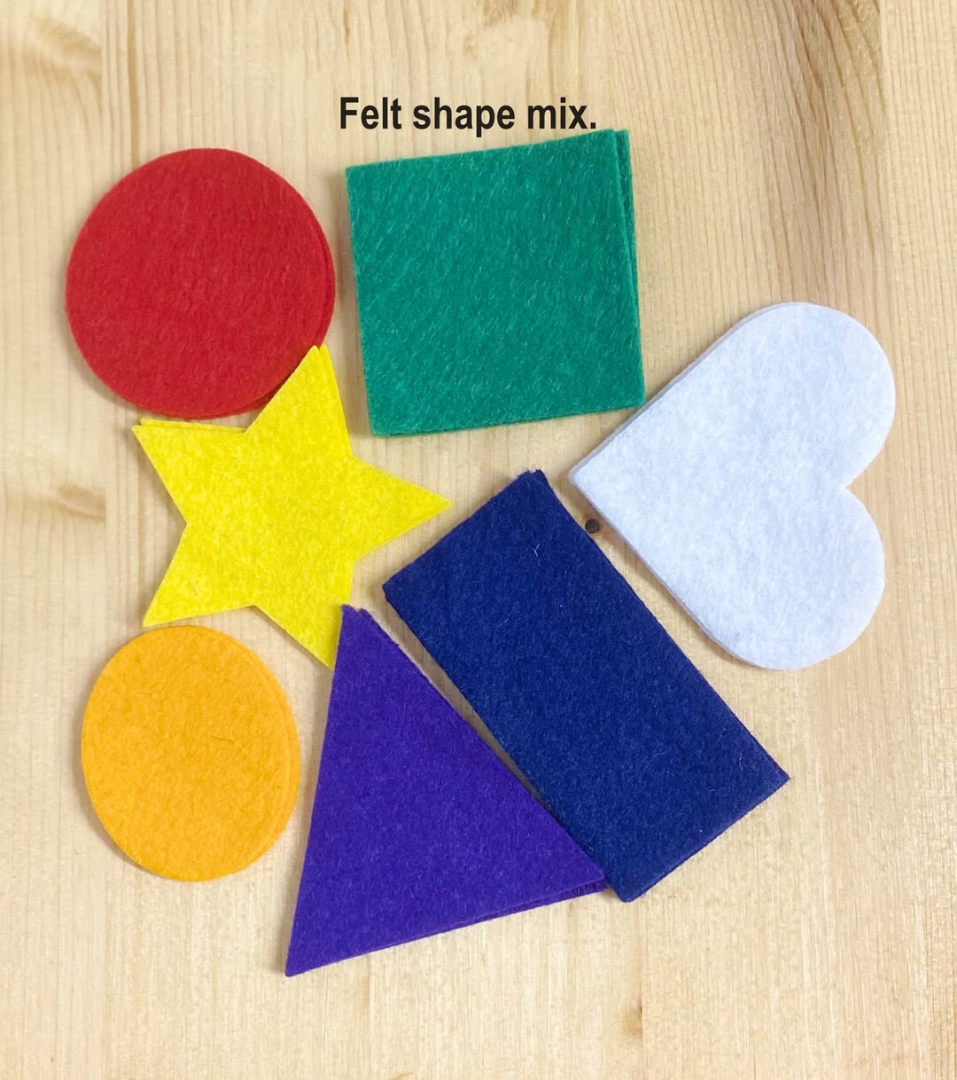Felt Shapes Felt Shapes for Kids Shapes for Learning and Etsy
