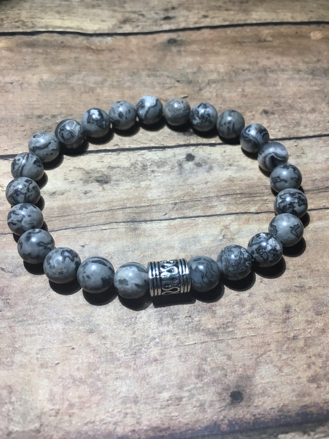Unisex Bracelet/ Jasper Bracelet/ Mens Bracelet/ 8mm Bracelet Etsy