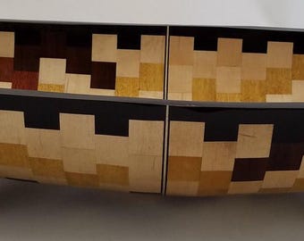 オーバルヨンダー - セグメント化された木製ボウル